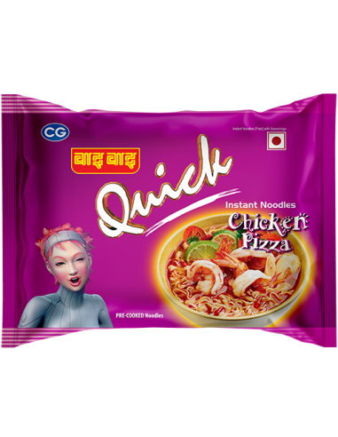 Wai Wai Quick Chicken Pizza