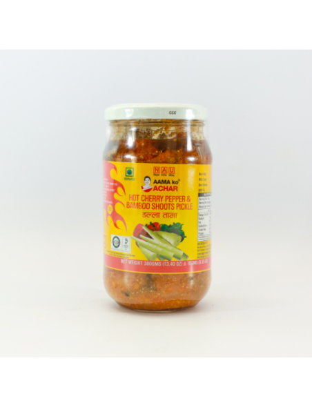 Hot Cherry Pickle and Bamboo Shoot Pickle - Authentic Nepali Achaar, 380g – Aama Ko Achar Hot Cherry Pickle and Bamboo Shoot Pickle - Authentic Nepali Achaar, 380g – Aama Ko Achar