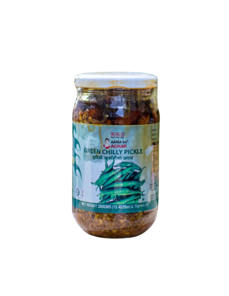 Green Chilli Pickle - Authentic Nepali Achaar, 380g – Aama Ko Achar Green Chilli Pickle - Authentic Nepali Achaar, 380g – Aama Ko Achar
